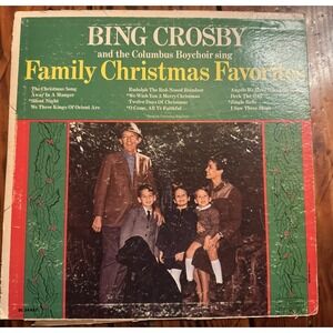 Bing Crosby Family Christmas Favorites USA Decca DL34457 Vinyl LP Record NM
